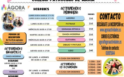 ACTIVIDADES EXTRAESCOLARES curso 2024-2025